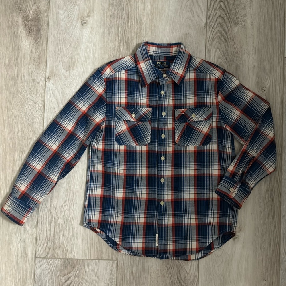 Polo Ralph Lauren Boys Plaid Shirt 100% Cotton